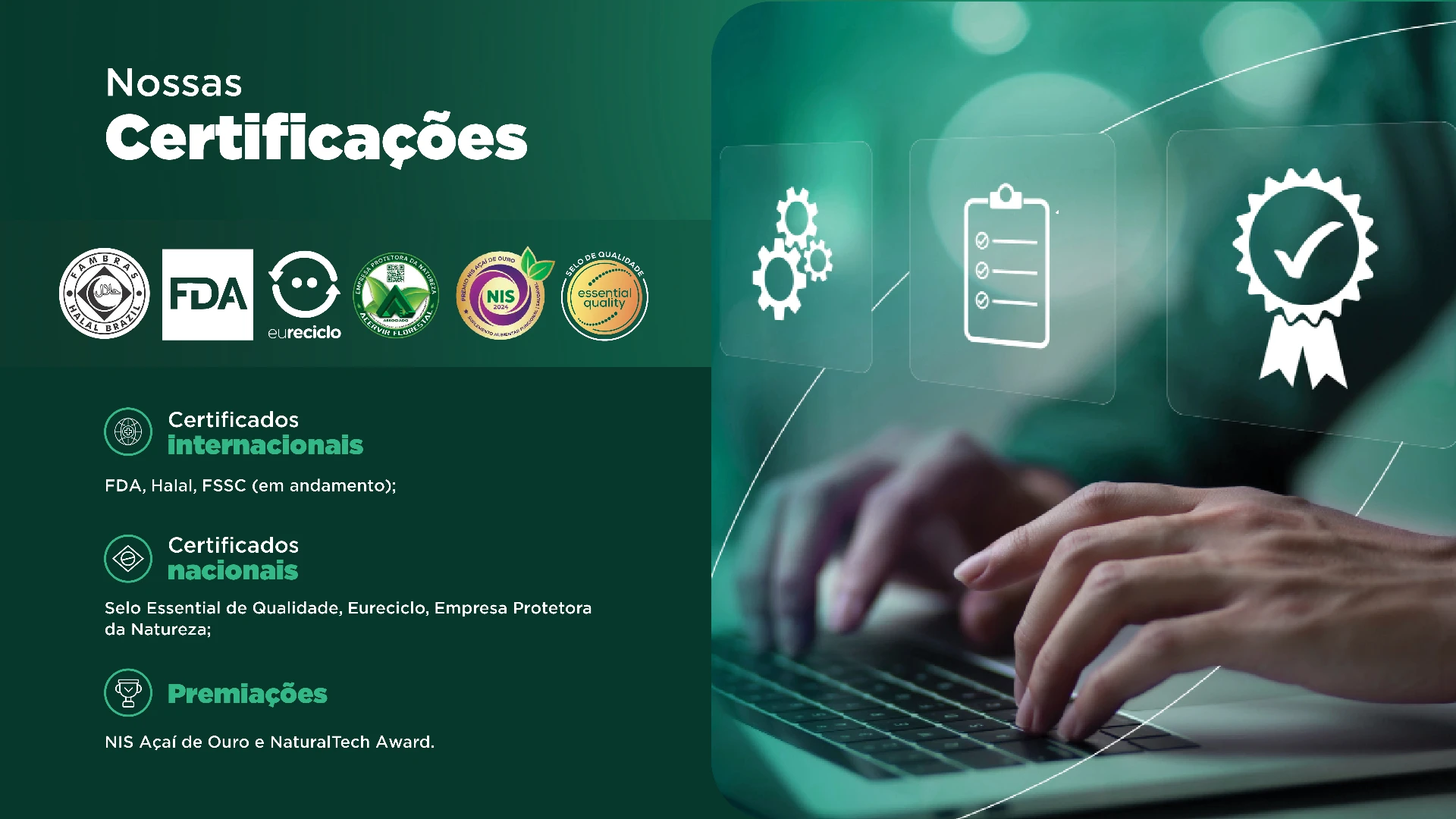 Certificações Ekobé